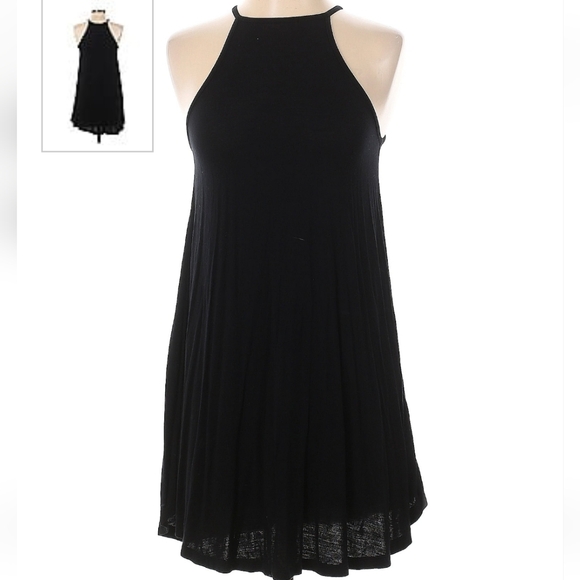 Wet Seal Women's Halter Black Ribbed Summer Casual Dress Size: Small - Picture 8 of 8